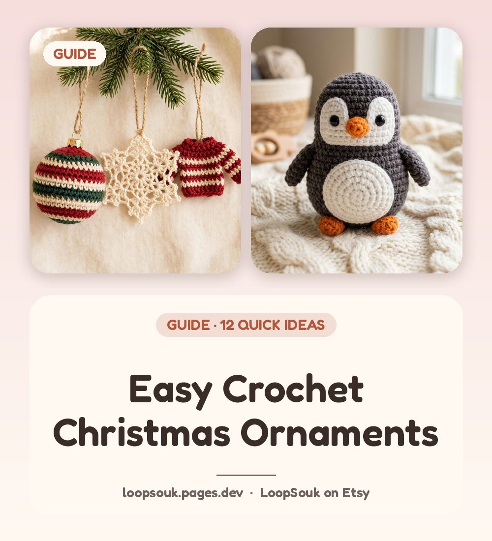 Easy Crochet Christmas Ornaments